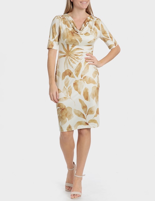 Vestido 3/4 casual Punt Roma para mujer