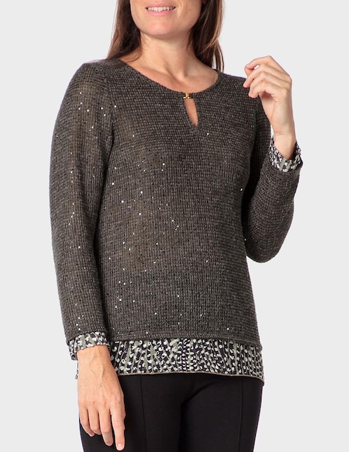 Blusa manga larga para mujer
