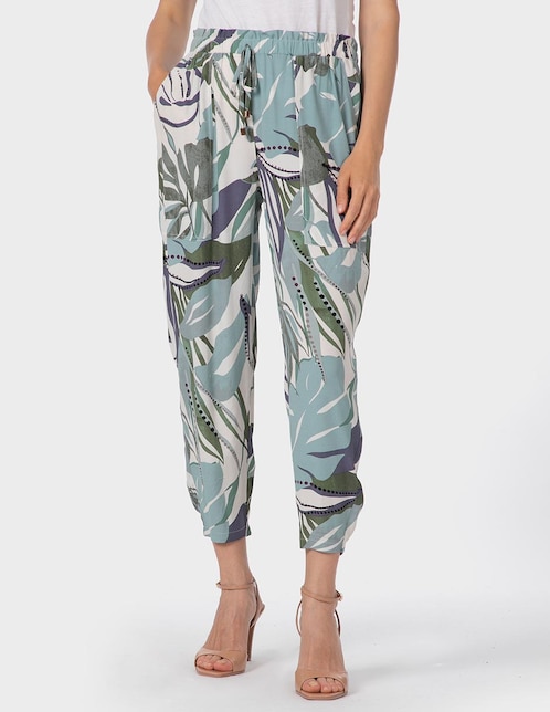 Pantalón jogger Punt Roma slim para mujer