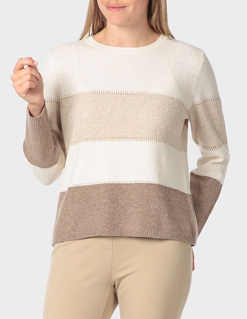Suéter cuello redondo para mujer 1