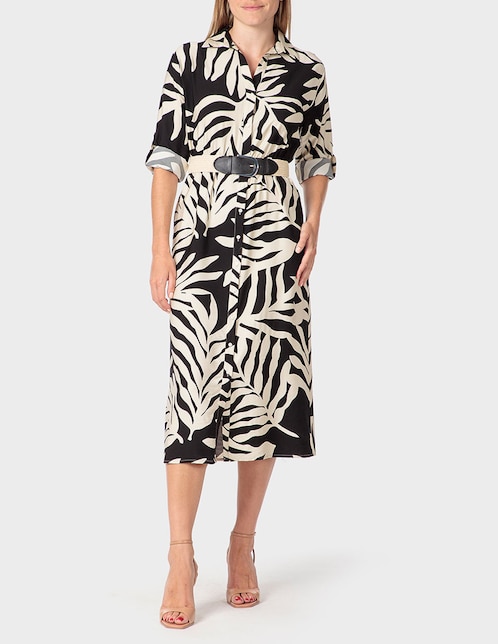 Vestido midi casual Punt Roma para mujer