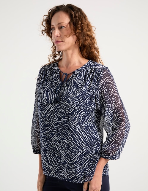 Blusa Punt Roma manga 3/4 para mujer