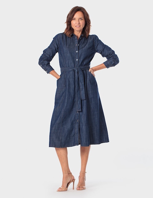Vestido midi casual Punt Roma para mujer