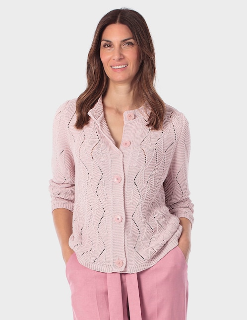 Suéter cuello con botón para mujer 1
