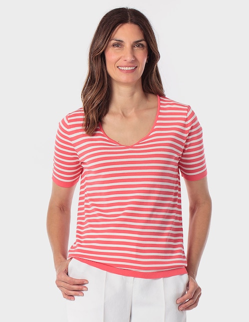 PR-PV PULLOVER, ROJO CORAL, 0CH 466301 R