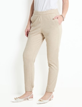 Pantalón Slim Punt Roma Con Elástico Para Mujer