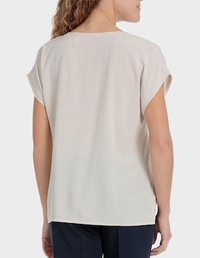 Blusa Punt Roma manga corta para mujer