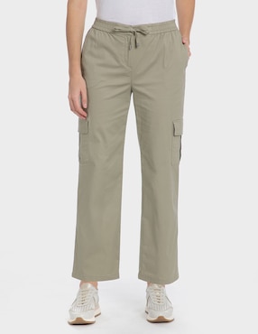 Pantalón Cargo Punt Roma Straight Para Mujer