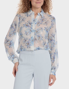 Blusa Punt Roma manga larga para mujer