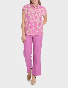 Pantalón Punt Roma straight para mujer