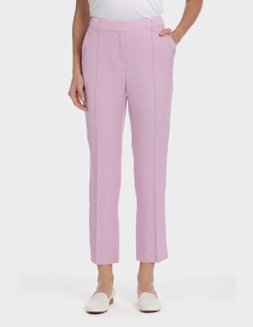 Pantalón Punt Roma straight para mujer