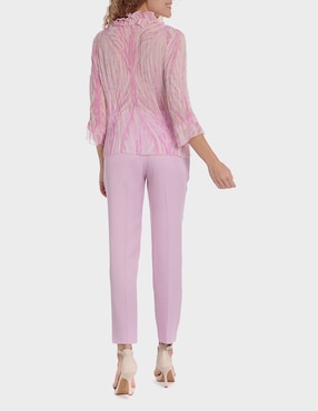 Pantalón Punt Roma straight para mujer