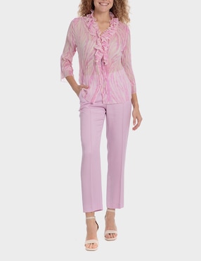 Pantalón Punt Roma straight para mujer