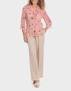 Pantalón Punt Roma straight para mujer