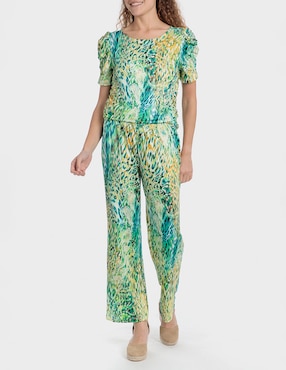 Pantalón Punt Roma amplio para mujer