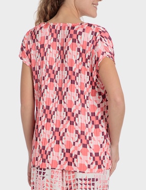 Blusa Punt Roma Manga corta para mujer