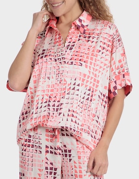 Blusa Punt Roma manga al codo para mujer