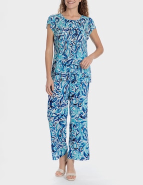 Pantalón Punt Roma straight para mujer