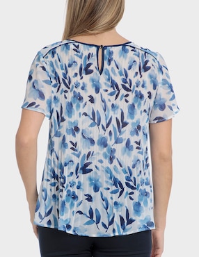 Blusa Punt Roma manga corta para mujer