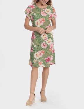 Vestido 3/4 casual Punt Roma para mujer
