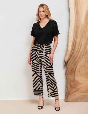 Pantalón Punt Roma straight para mujer
