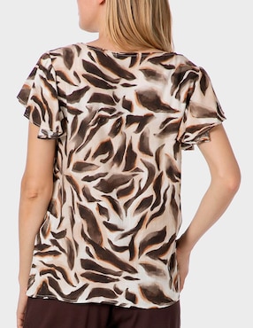 Blusa Punt Roma manga corta para mujer