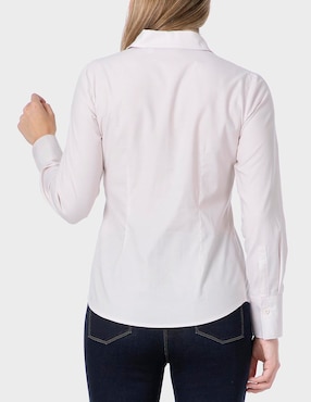 Blusa camisera Punt Roma manga larga para mujer