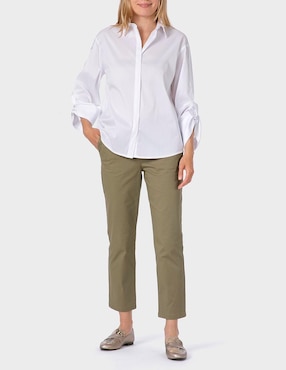 Pantalón capri Punt Roma straight para mujer