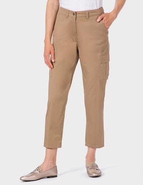 Pantalón cargo Punt Roma straight para mujer