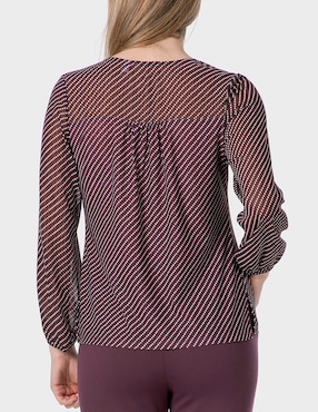 Blusa Punt Roma manga larga para mujer