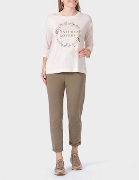 Pants slim Punt Roma con jareta para mujer
