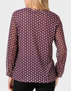 Blusa Punt Roma manga larga para mujer