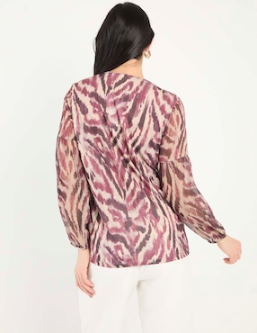 Blusa Punt Roma manga larga para mujer
