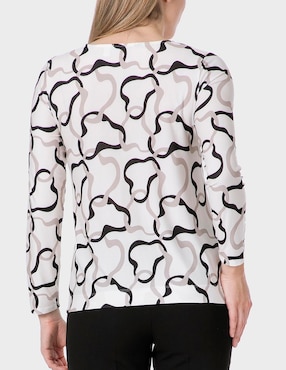 Blusa Punt Roma manga larga para mujer