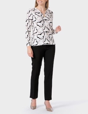 Blusa Punt Roma manga larga para mujer