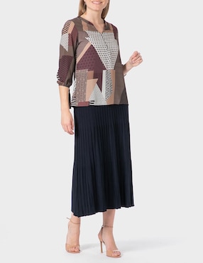 Blusa Punt Roma manga 3/4 para mujer