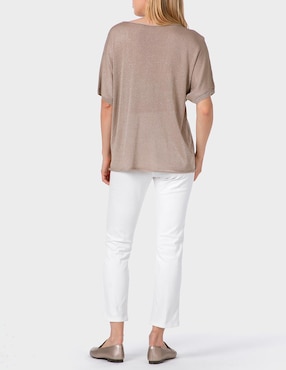 Jeans capri straight Punt Roma para mujer