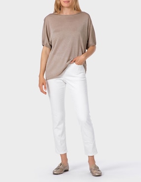 Jeans capri straight Punt Roma para mujer