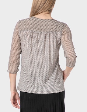 Blusa Punt Roma manga 3/4 para mujer