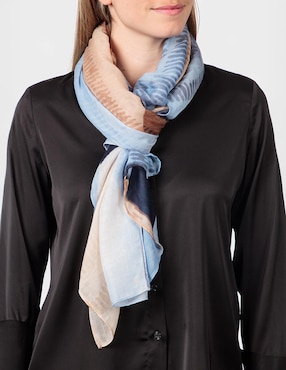 Pashmina Punt Roma con estampado bloques de olor para mujer