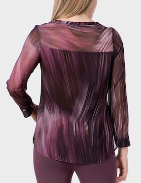 Blusa Punt Roma manga larga para mujer