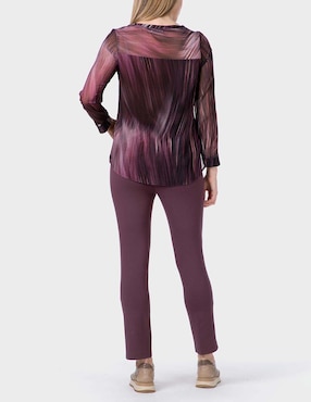 Blusa Punt Roma manga larga para mujer