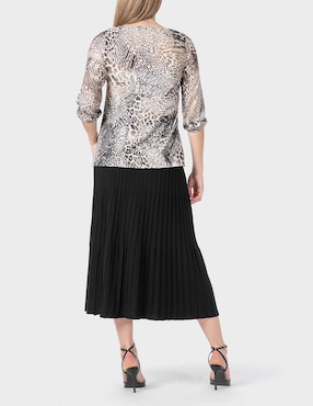 Blusa Punt Roma manga al codo para mujer
