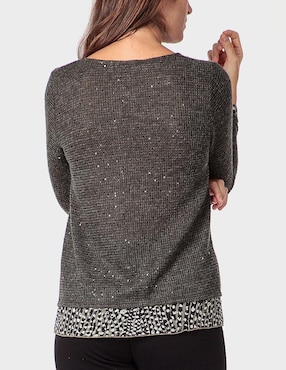 Blusa Punt Roma manga larga para mujer