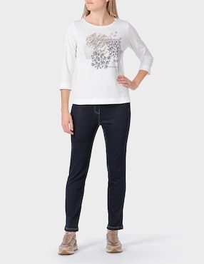 Pantalón Punt Roma slim para mujer