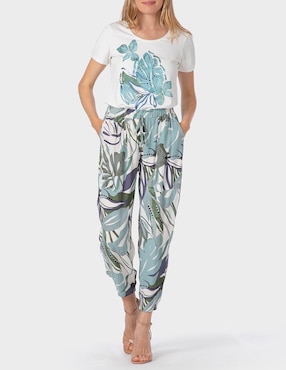 Pantalón jogger Punt Roma slim para mujer