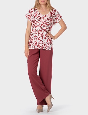 Pantalón easy pant Punt Roma straight para mujer