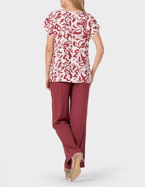 Blusa Punt Roma manga corta para mujer