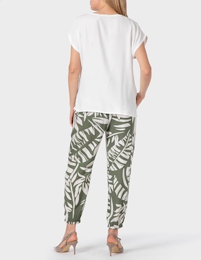 Blusa Punt Roma manga corta para mujer