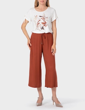 Blusa Punt Roma manga corta para mujer
